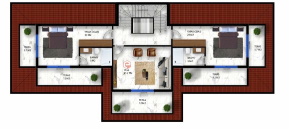 فيلا 5+2 في Alanya, Turkey رقم 20137 14