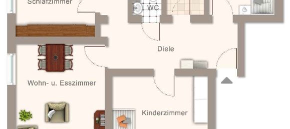 Квартира с 1 спальней в Bergisch Gladbach, Германия № 70641 10