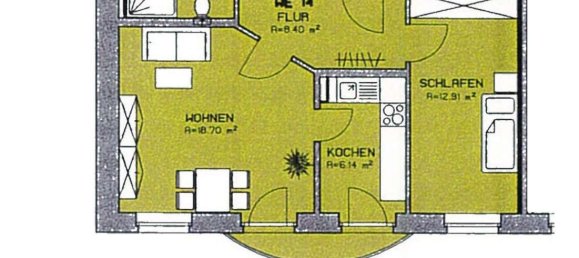 1 Schlafzimmer Wohnung in Zwickau, Germany, Nr. 221101 2