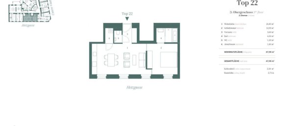 Apartamento de 2 divisões em Vienna, Austria N.º 74225 13