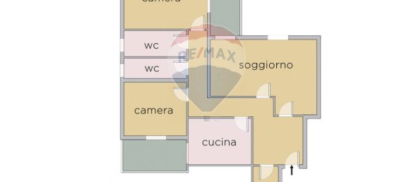 Квартира с 2 спальнями в Бари, Италия № 270785 4