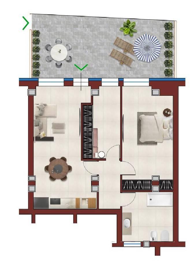 Apartamento de 3 habitaciónes en Porto San Giorgio, Italy No. 163328