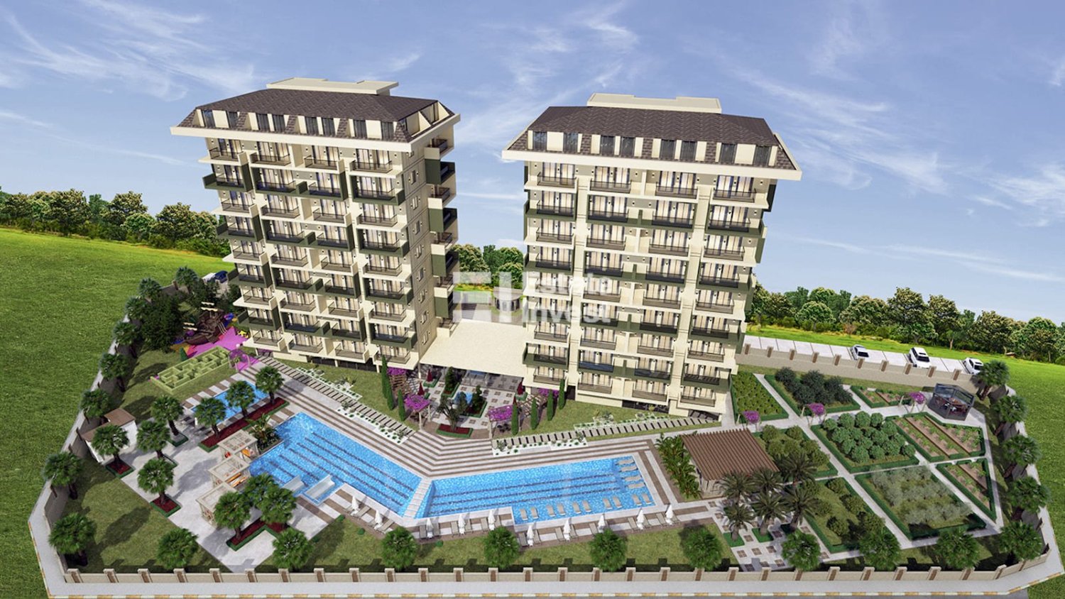 Wohnung 1+1 in Antalya, Turkey, Nr. 26554