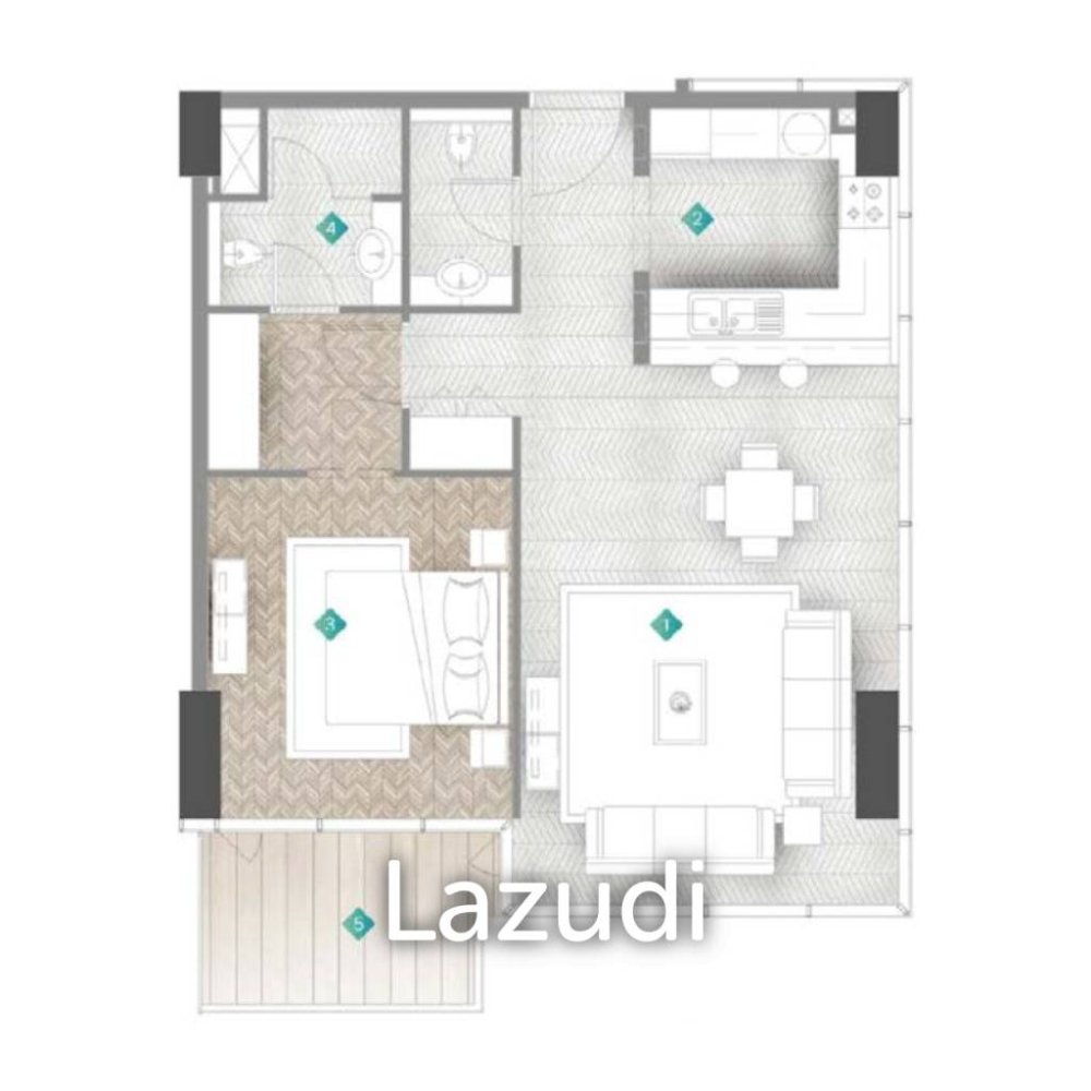 1 Schlafzimmer Wohnung in Ras Al Khaimah, UAE, Nr. 21598