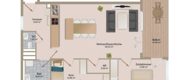 3-Zimmer Wohnung in Salzburg, Austria, Nr. 144596 12