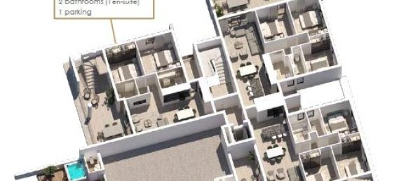 2 Schlafzimmer Wohnung in Larnaka, Cyprus, Nr. 172439 20