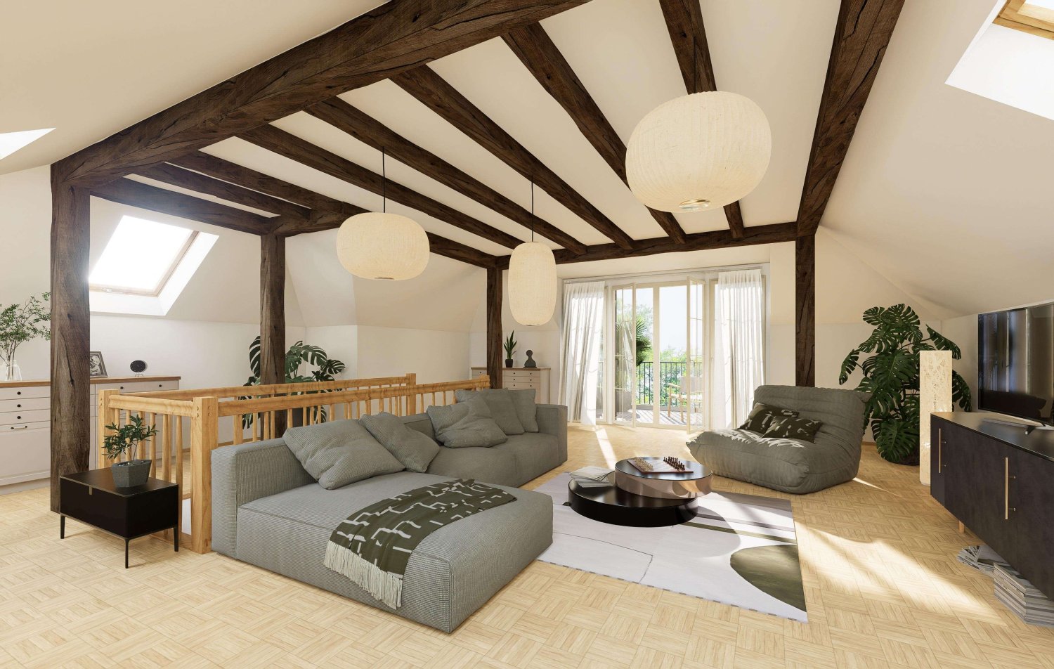 Дуплекс с 3 комнатами в Дрезден, Германия № 239251