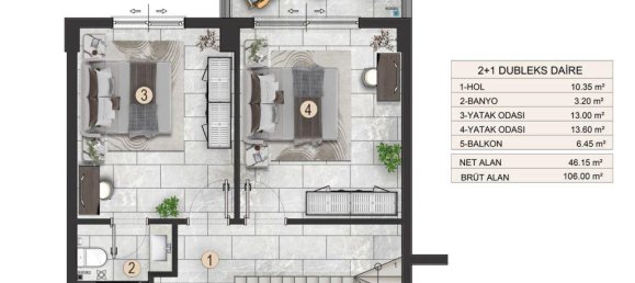 2-Zimmer Penthouse in Alanya, Turkey, Nr. 9779 23