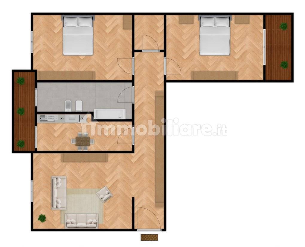 2 غرف نوم شقة في Desio, Italy رقم 9809