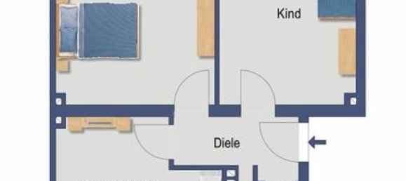 2-Zimmer Wohnung in Cologne, Germany, Nr. 123226 2