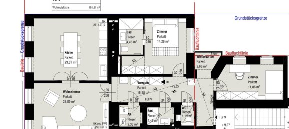 4غرفة شقة في Alsergrund, Austria رقم 180629 23