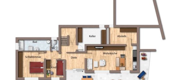 5 غرف نوم تاون هاوس في Zollernalbkreis, Germany رقم 80568 30