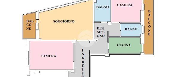 3 rooms Apartment in Rome, Italy No. 12845 47