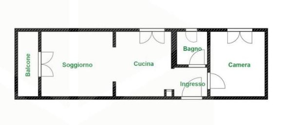 2 rooms Apartment in Rome, Italy No. 21237 16