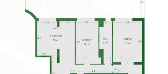  مكتب في Bari, Italy 110متر مربع رقم 26480 26