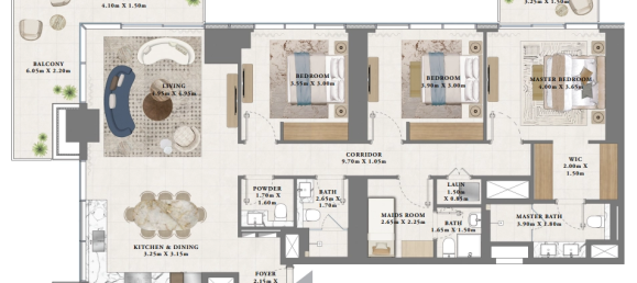 3 chambres Appartement à Ras Al Khor, UAE No. 97092 11