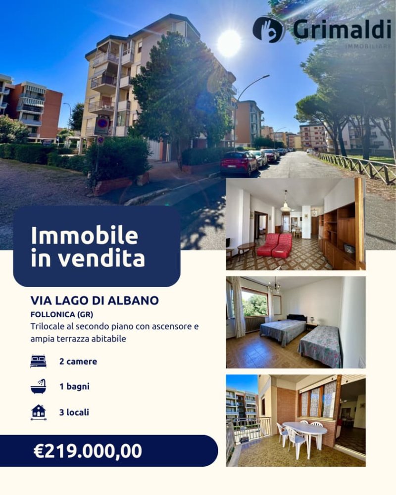 2 غرف نوم شقة في Follonica, Italy رقم 351646