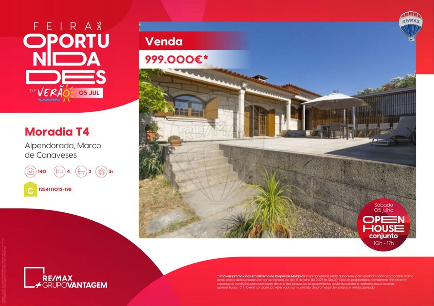 Дом с 4 спальнями в Марку ди Канавезиш, Португалия № 25808