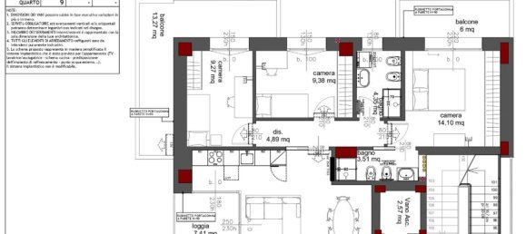 4-Zimmer Wohnung in Bologna, Italy, Nr. 82623 11