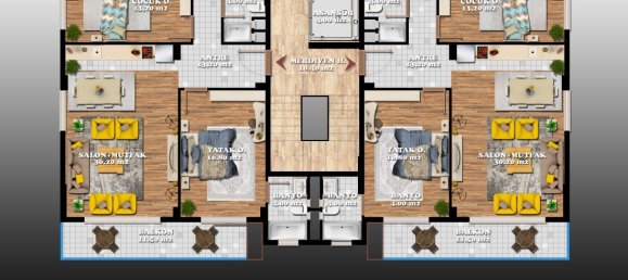 2-Zimmer Wohnung in Konakli, Turkey, Nr. 29987 18