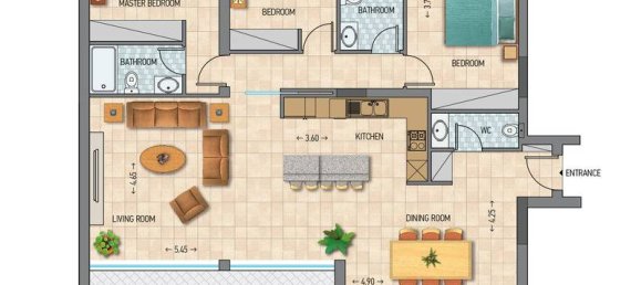 3 bedrooms Apartment in Limassol, Cyprus No. 5494 6