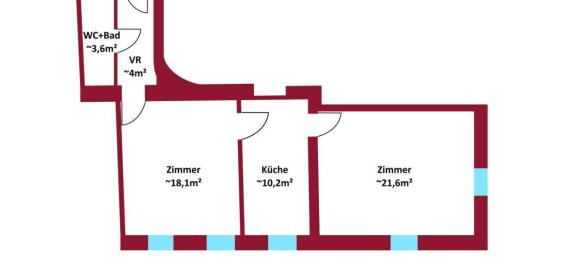 2غرفة شقة في Favoriten, Austria رقم 239725 4
