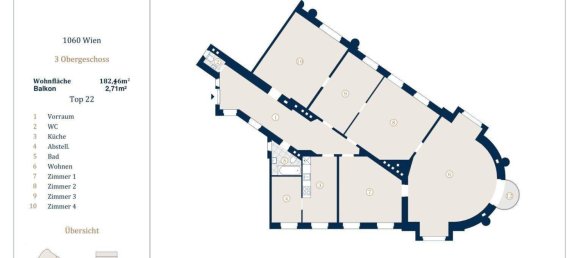 4-salle Appartement à Mariahilf, Austria No. 236779 3