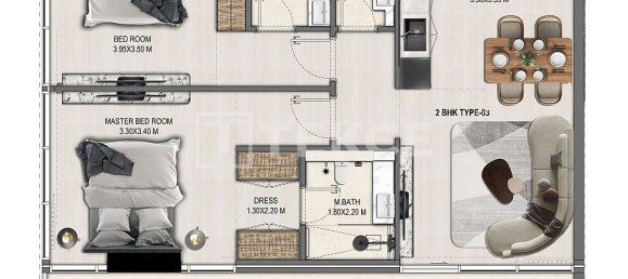1 chambre appartement à vendre à Dubai, UAE № 203362 26