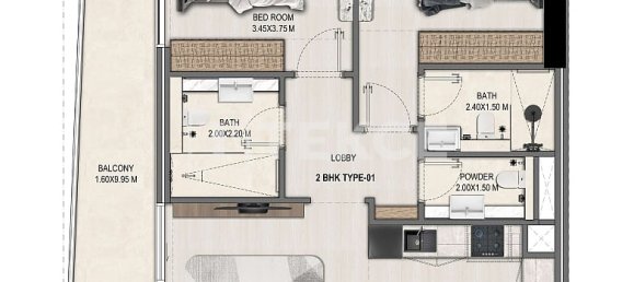 1 chambre appartement à vendre à Dubai, UAE № 203362 28