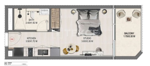 1 chambre appartement à vendre à Dubai, UAE № 203362 22