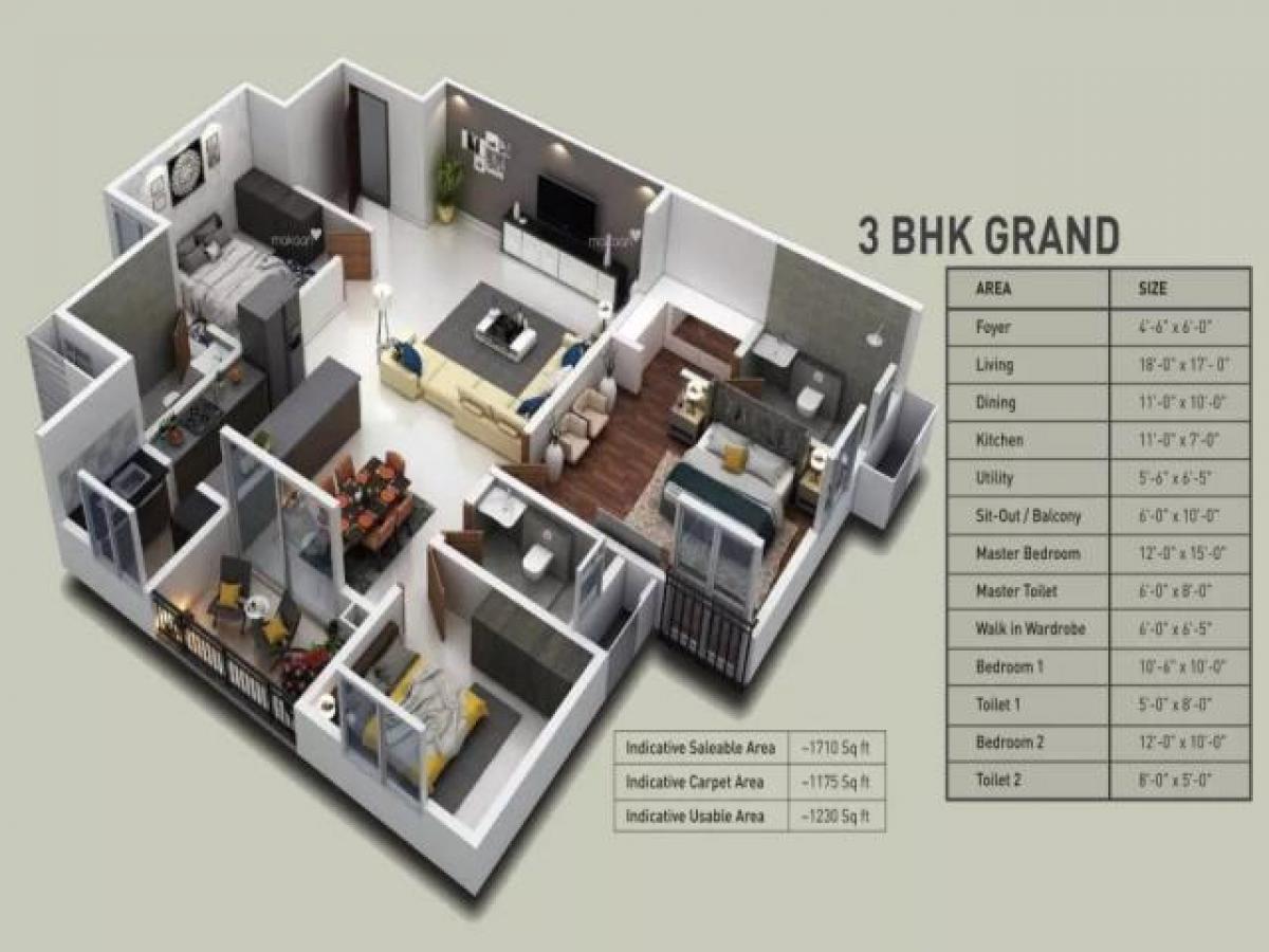 3 غرف نوم منزل في Bangalore, India رقم 18264