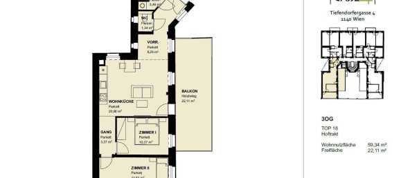 3-Zimmer Wohnung in Penzing, Austria, Nr. 122069 25