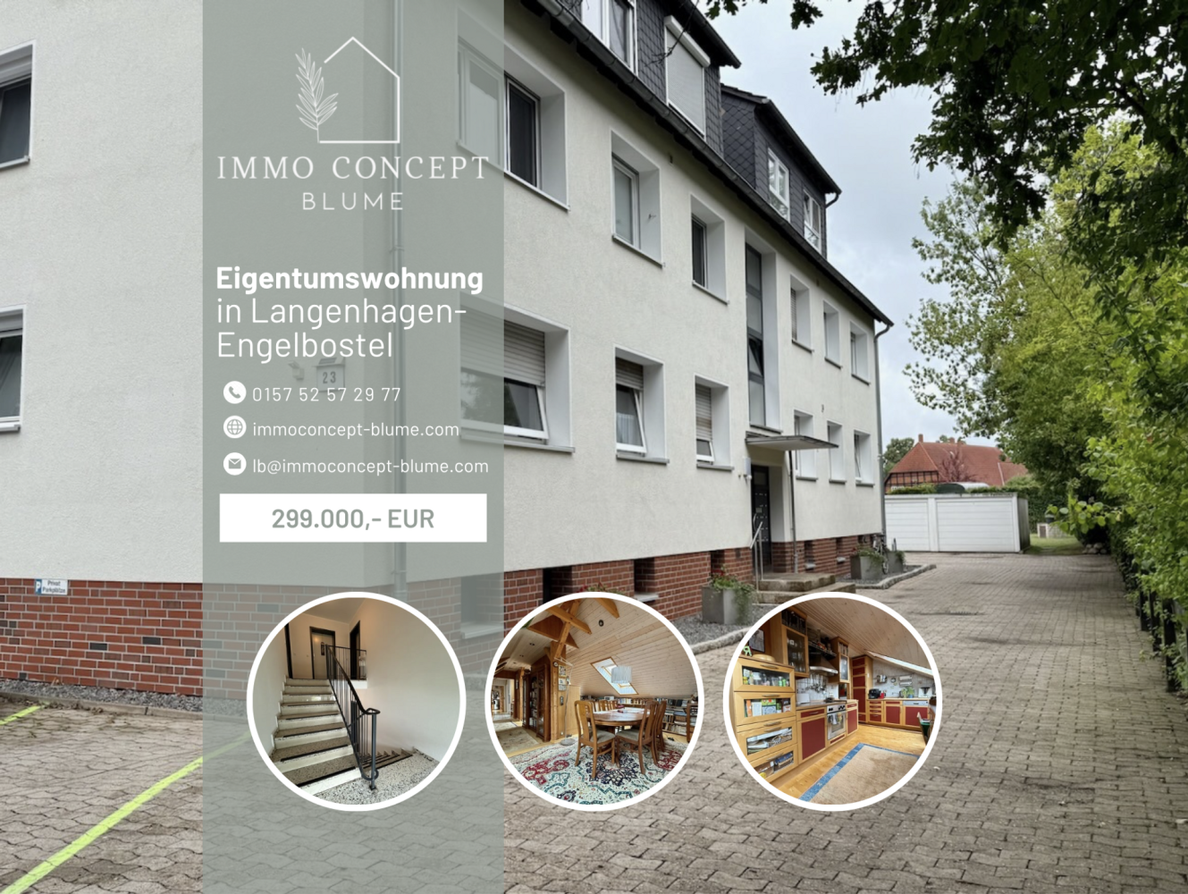 3 Schlafzimmer Doppelhaus in Hanover, Germany, Nr. 321106