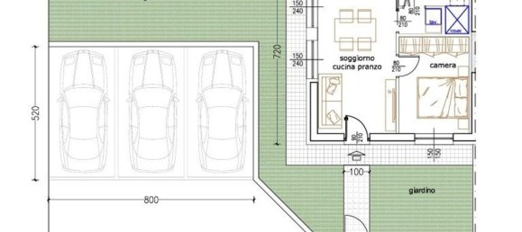 2 rooms Apartment in Mariano Comense, Italy No. 122963 2