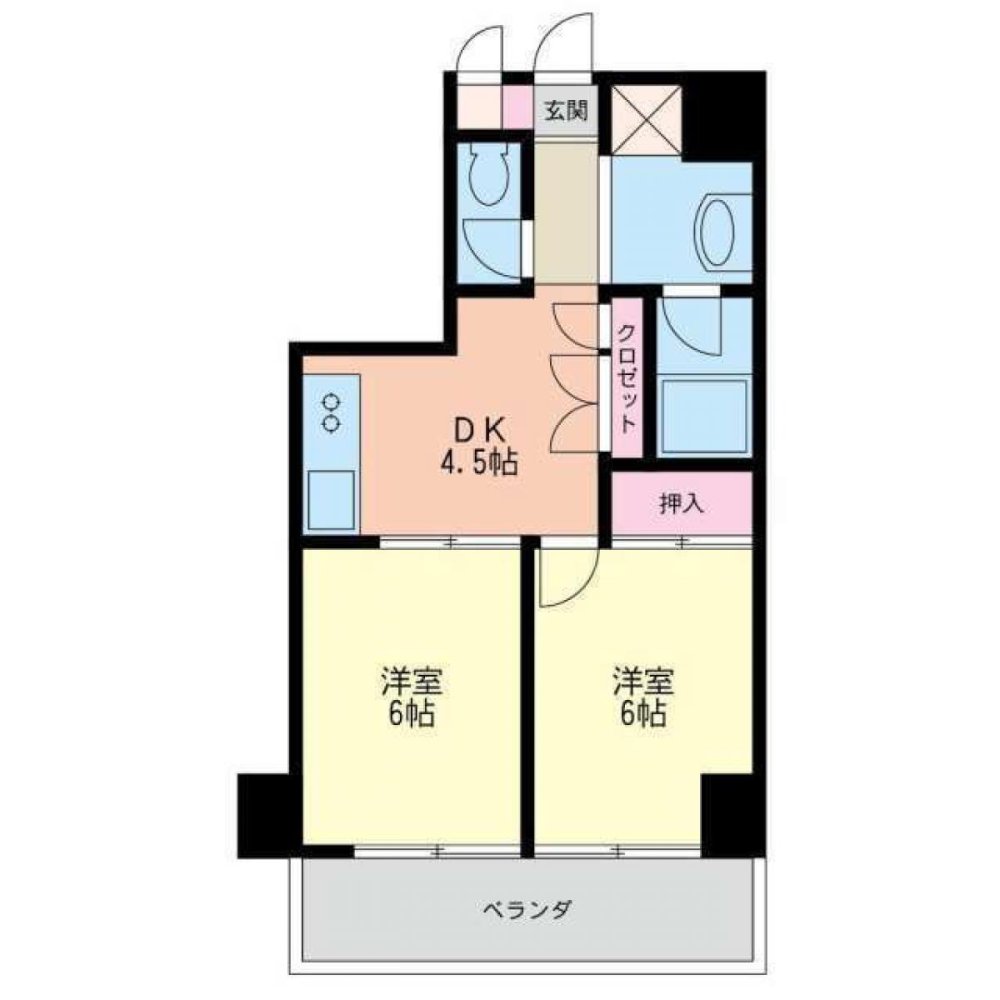Apartamento de 2 dormitorios en Chiba, Japan No. 2187