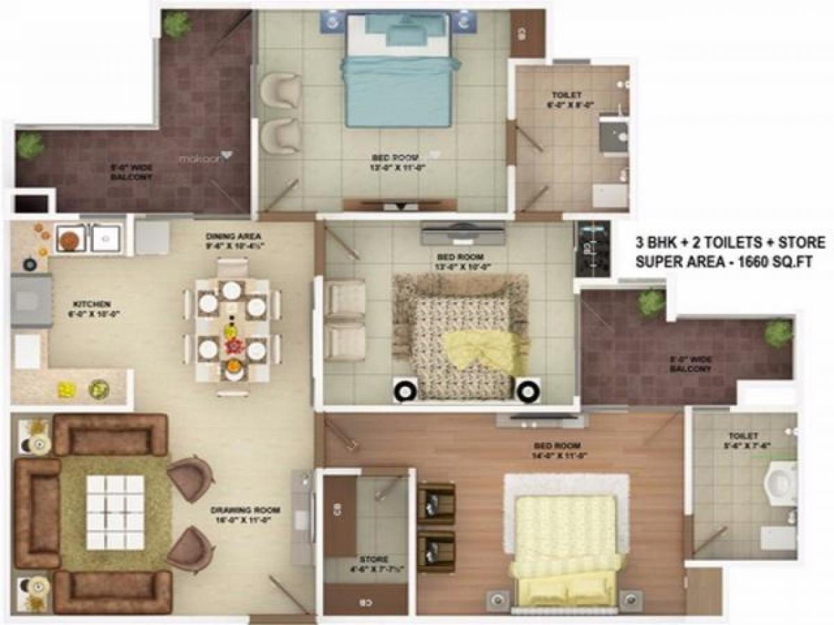 3 bedrooms House in Ghaziabad, India No. 54929