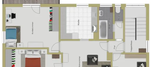 6غرفة منزل ذو طابقين في Baden-Wurttemberg, Germany رقم 41909 22