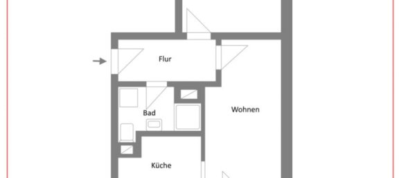2 rooms Apartment in Dresden, Germany No. 698 2