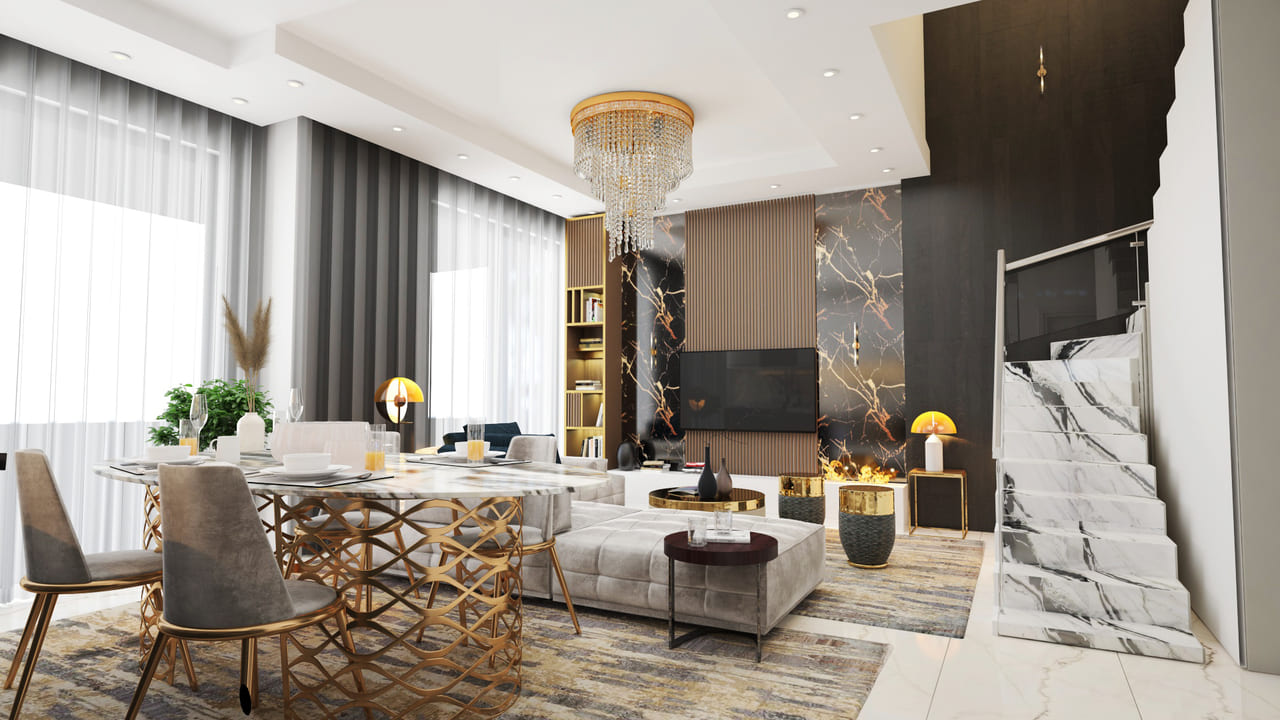 Квартира 1+1 в Moonlight Star Residence, Авсаллар, Турция № 38461