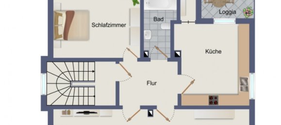 Apartamento T1 em Bochum, Germany N.º 17074 3