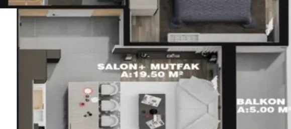 Apartment 1+1 in Aksu, Turkey No. 33458 22