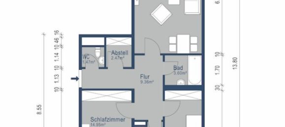 Квартира с 3 комнатами в Мюнхен, Германия № 326290 21