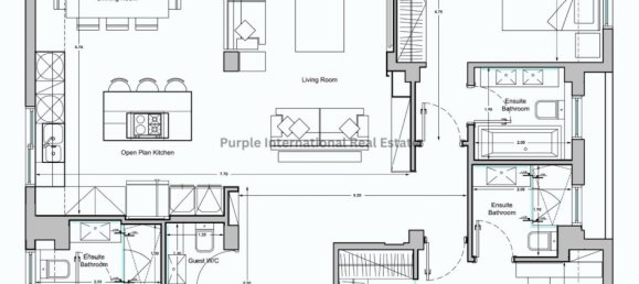 Квартира с 3 спальнями в Лимасол, Кипр № 927 7
