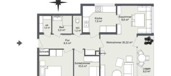 3 rooms Apartment in Gutenstein, Austria No. 76794 22