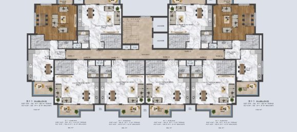 Пентхаус с 2 комнатами в Оба, Турция № 9833 19