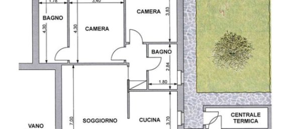 3-salle Appartement à Voghera, Italy No. 7291 21