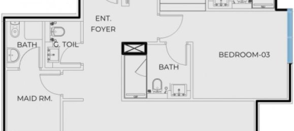 Apartamento de 3 dormitorios en Coastal Heaven, Deira, UAE No. 64887 2