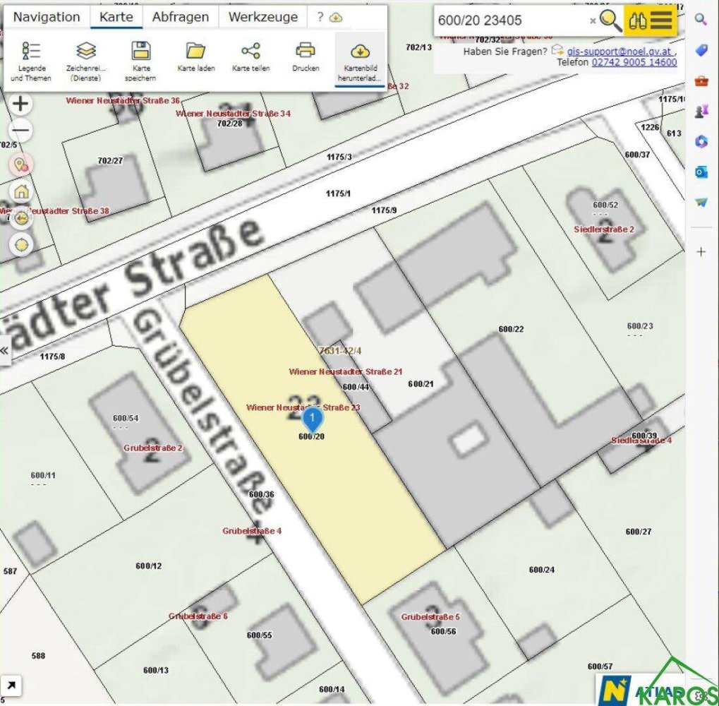  قطعة أرض في Ebenfurth, Austria 1044متر مربع رقم 55435