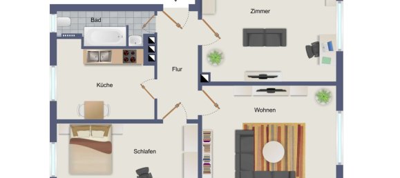 2 Schlafzimmer Wohnung in Niedersachsen, Germany, Nr. 284208 10