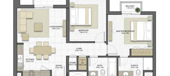 Estúdio em Maryam Island, UAE N.º 121287 6